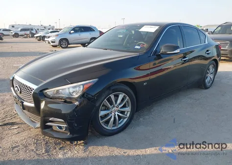 2014 Infiniti Q50 Premium z USA, uszkodzony, nr VIN JN1BV7AP0EM680192